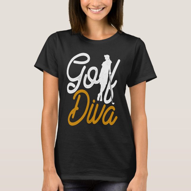 Camiseta Golf Diva Girl Golfer (Anverso)