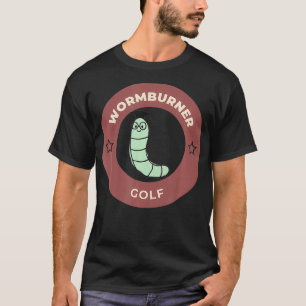 Camiseta Golf divertido de Wormburner para hombres