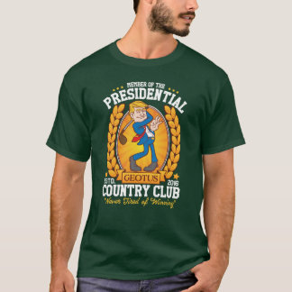 Camiseta Golf divertido del "club de campo presidencial"