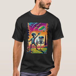 Camiseta Golf en disco alienígena extraterritorial