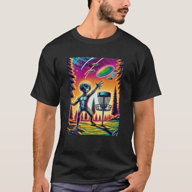 Camiseta Golf en disco alienígena extraterritorial (Anverso)