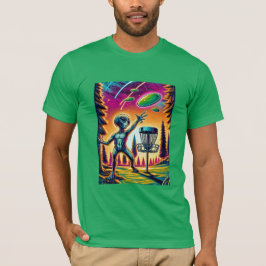 Camiseta Golf en disco alienígena extraterritorial