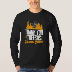 Camiseta Golf en disco Jesús Treesus Tree-Sus Frisbee Frolf