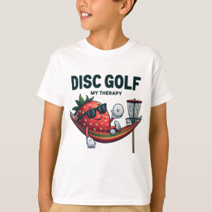 Camiseta Golf en disco: Mi terapia - Fresa Personalizado di