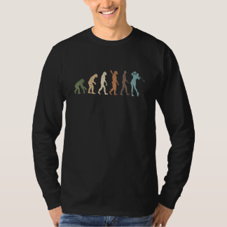 Camiseta Golf Evolution Of Man Retro de Mujer