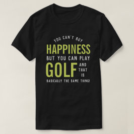 Camiseta Golf: Felicidad. Divertidos regalos para los amant