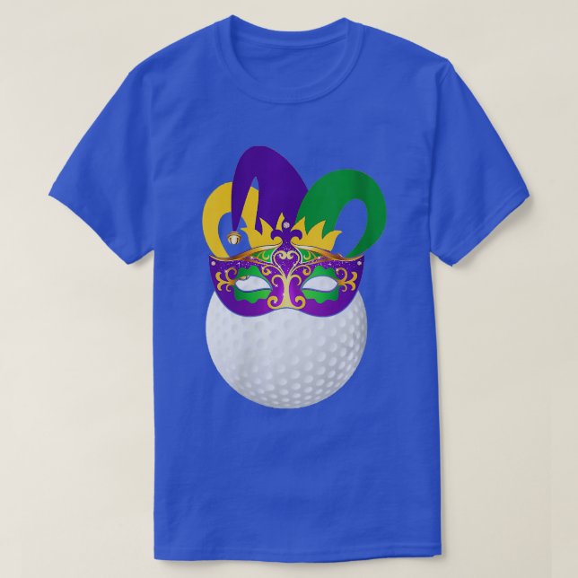 Camiseta Golf femenino con máscaras de carnaval Mardi Gras  (Diseño del anverso)