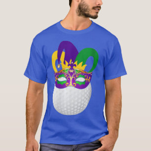 Camiseta Golf femenino con máscaras de carnaval Mardi Gras 