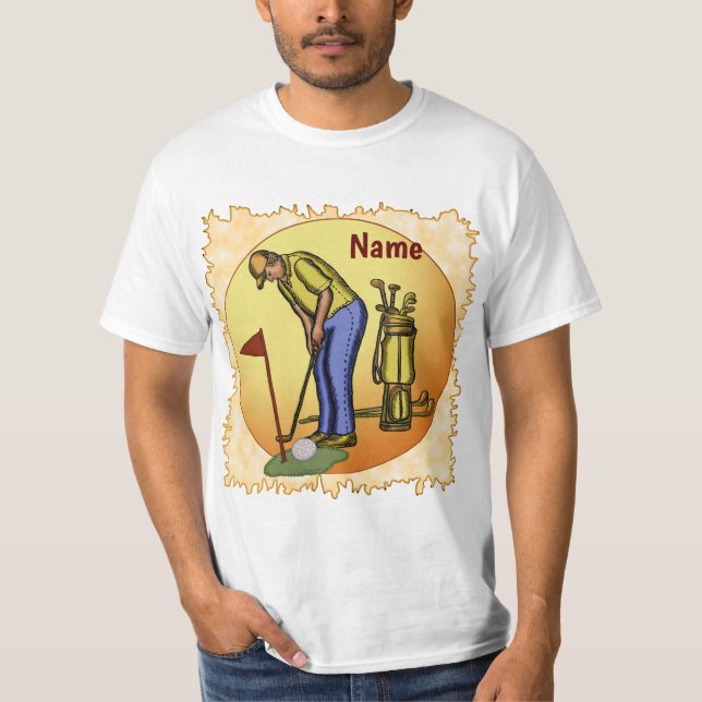 Camiseta Golf Flag Dad Dad Golf (Anverso)