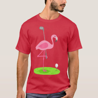 Camiseta Golf Flamingo Golfing Golfer