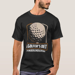 Camiseta Golf Golf Ball Golf Club Golfer Hole En Un Golf C