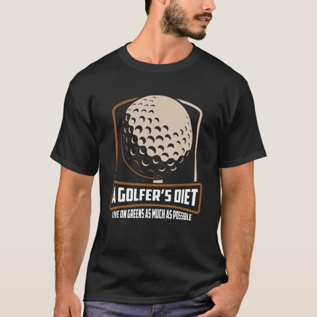 Camiseta Golf Golf Ball Golf Club Golfer Hole En Un Golf C (Anverso)
