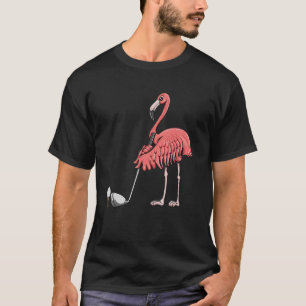 Camiseta Golf Golf Club Motif Golf Pink Flamingo