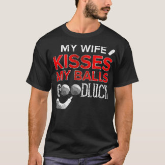 Camiseta Golf Golfer Balls Graciosa Esposa de la pelota de