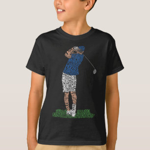 Camiseta Golf Golfer Golfing Word Art T-Shirt