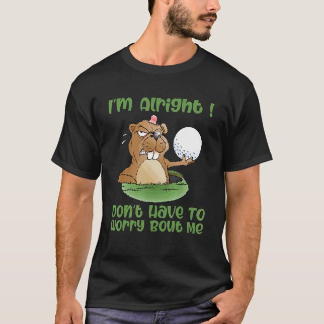 Camiseta Golf Gopher Y Golfball Golf Humor (Anverso)