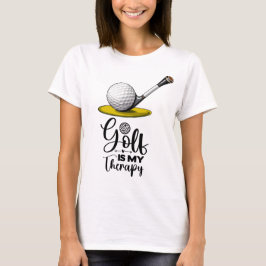 Camiseta Golf Gracioso Diciendo para la terapia de las muje