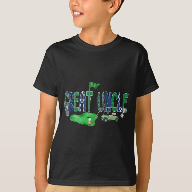 Camiseta Golf Great Uncle Hole In One Golf 1st Birthday Boy (Anverso)
