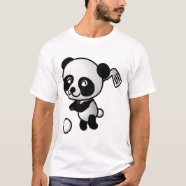 Camiseta Golf Jugando Panda