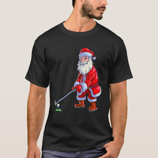 Camiseta Golf Lover Navidades Hombres Club de Golf Golfing  (Anverso)