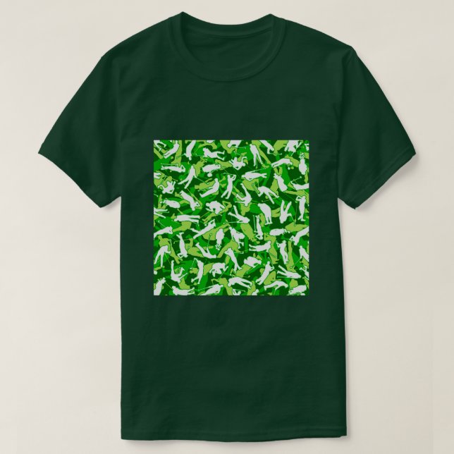 Camiseta Golf Lover Pro Golfer Camo Camouflage Pattern Gree (Diseño del anverso)