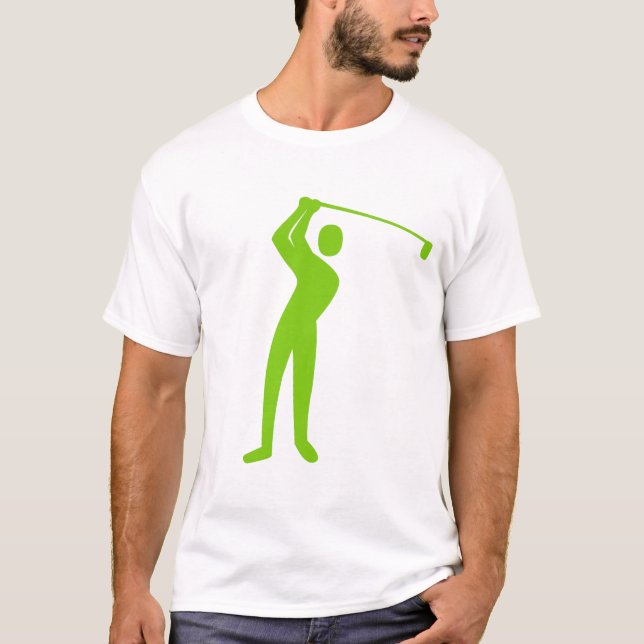 Camiseta Golf: Martian Green (Anverso)