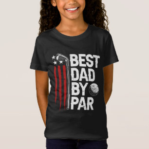 Camiseta Golf Mejor Papá Por Par Daddy Golfer Fa Bandera Am