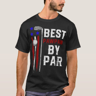 Camiseta Golf Mejor Pawpaw Por Par Grandpa Bandera Golfer A