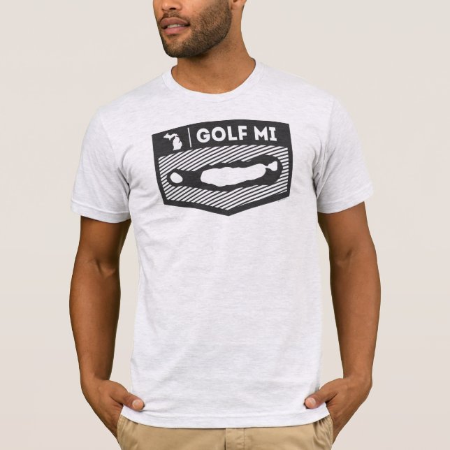 Camiseta Golf MI Bella Canvas Michigan T-Shirt (Anverso)
