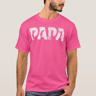 Camiseta Golf Papa Golf Men Fathers Day Vintage family