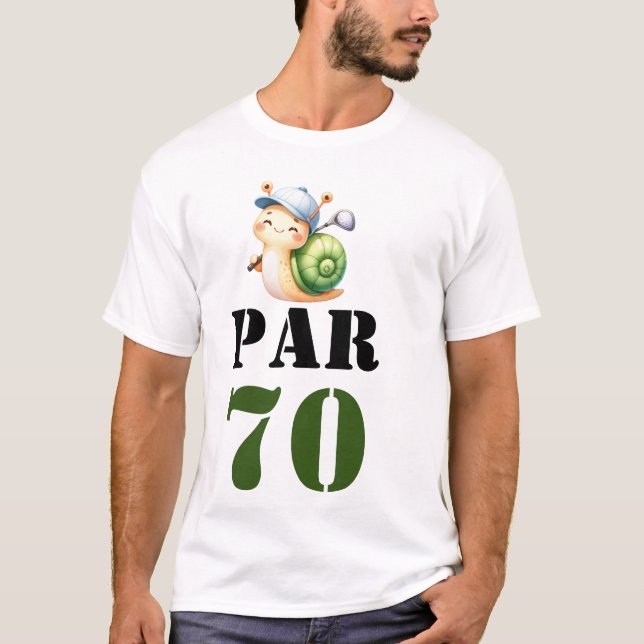 Camiseta Golf Par 70 o golfista 70 cumpleaños (Anverso)