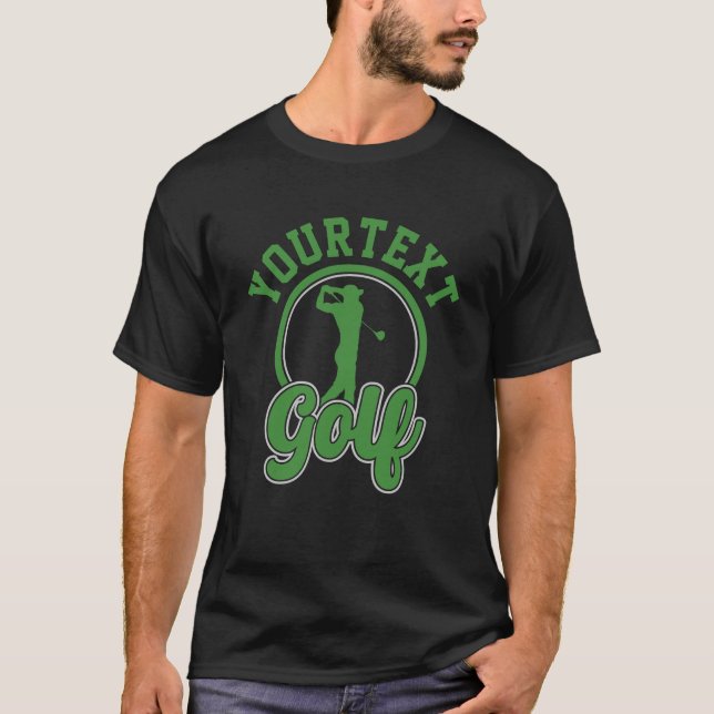 Camiseta Golf Personalizado AGREGAR NOMBRE Swing Retro Pro  (Anverso)