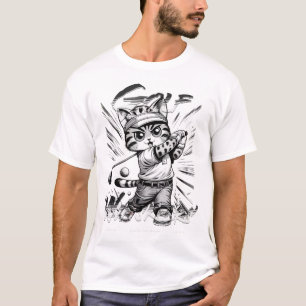 Camiseta Golf Pro de admiración contra el gato