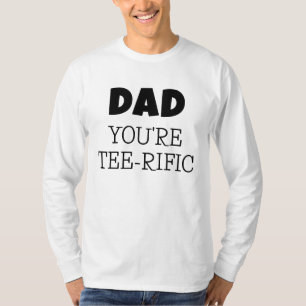 Camiseta Golf Pun Tee-Rific Dad Long Sleeve White