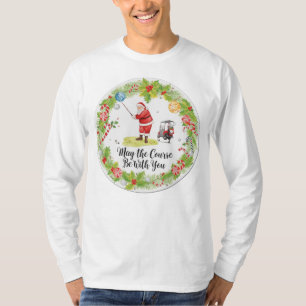 Camiseta Golf Que el campo esté con ustedes temática Navida