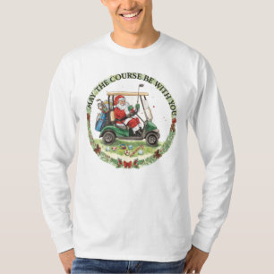 Camiseta Golf Que el campo esté con ustedes temática Navida