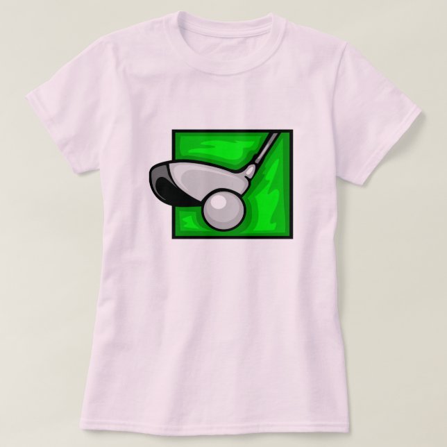 Camiseta Golf rosa (Diseño del anverso)