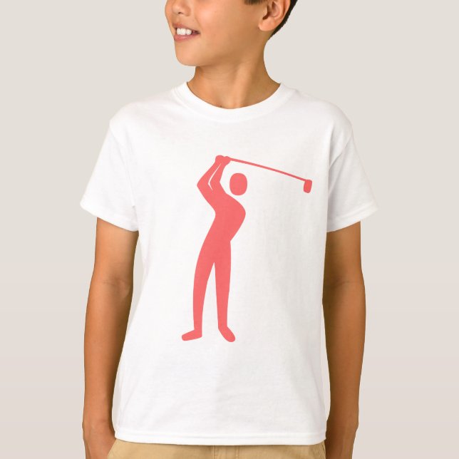 Camiseta Golf: rosa tropical (Anverso)