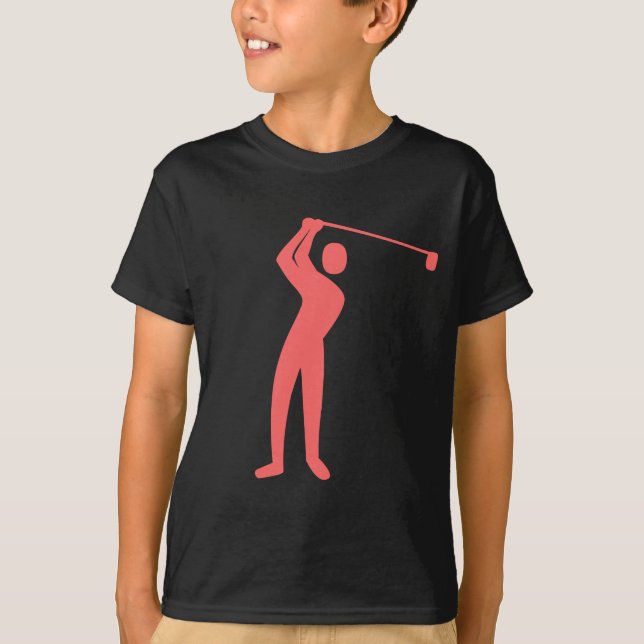 Camiseta Golf: rosa tropical (Anverso)