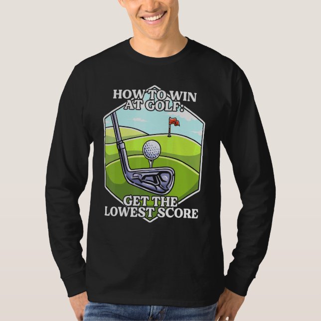 Camiseta Golf Sarcástico Inspirado Golf Sarcasmo Relacionad (Anverso)