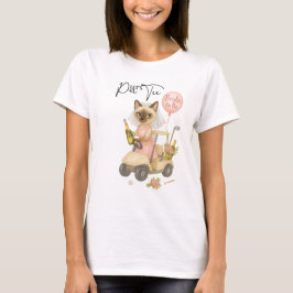 Camiseta Golf Siamese Cat Golfer celebrando