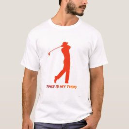 Camiseta Golf Silhouette Action Lifestyle Design