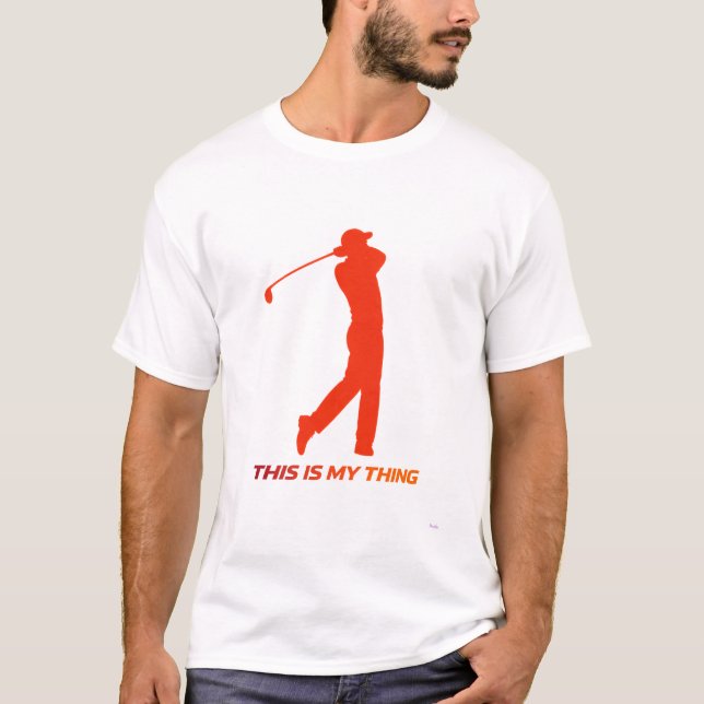 Camiseta Golf Silhouette Action Lifestyle Design (Anverso)