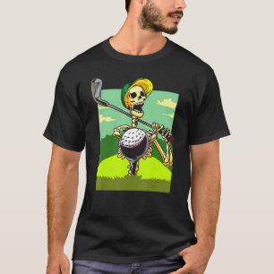 Camiseta Golf Skeleton Halloween Halloween Halloween Golf H