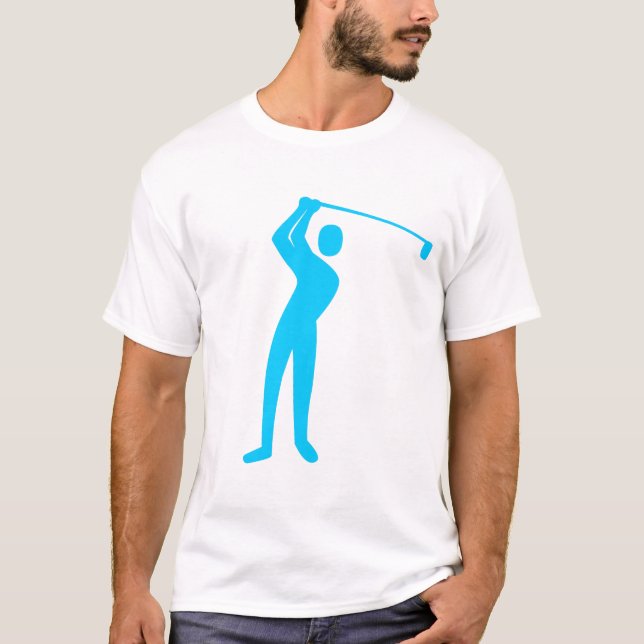 Camiseta Golf: Sky Blue (Anverso)