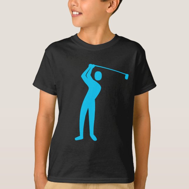 Camiseta Golf: Sky Blue (Anverso)