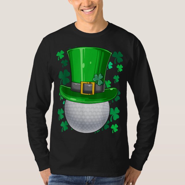 Camiseta Golf St Patrics Day Irish Golf Ball Leprechaun Go (Anverso)
