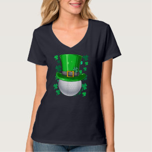 Camiseta Golf St Patrics Day Irish Golf Ball Leprechaun Go
