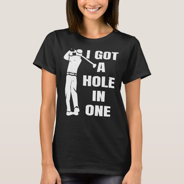 Camiseta Golf Tengo un agujero en un divertido golf de 544  (Anverso)