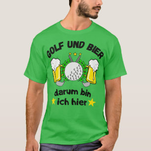 Camiseta Golf und Bier Golfspieler Spa Golfer Lustiges